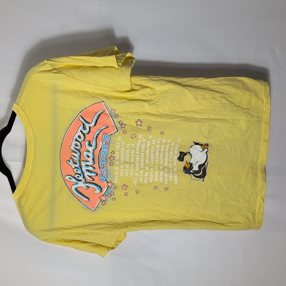 Daydreamer LA Fleetwood Mac US 78 Ringer Tee Yellow Bloom - Picture 4 of 8